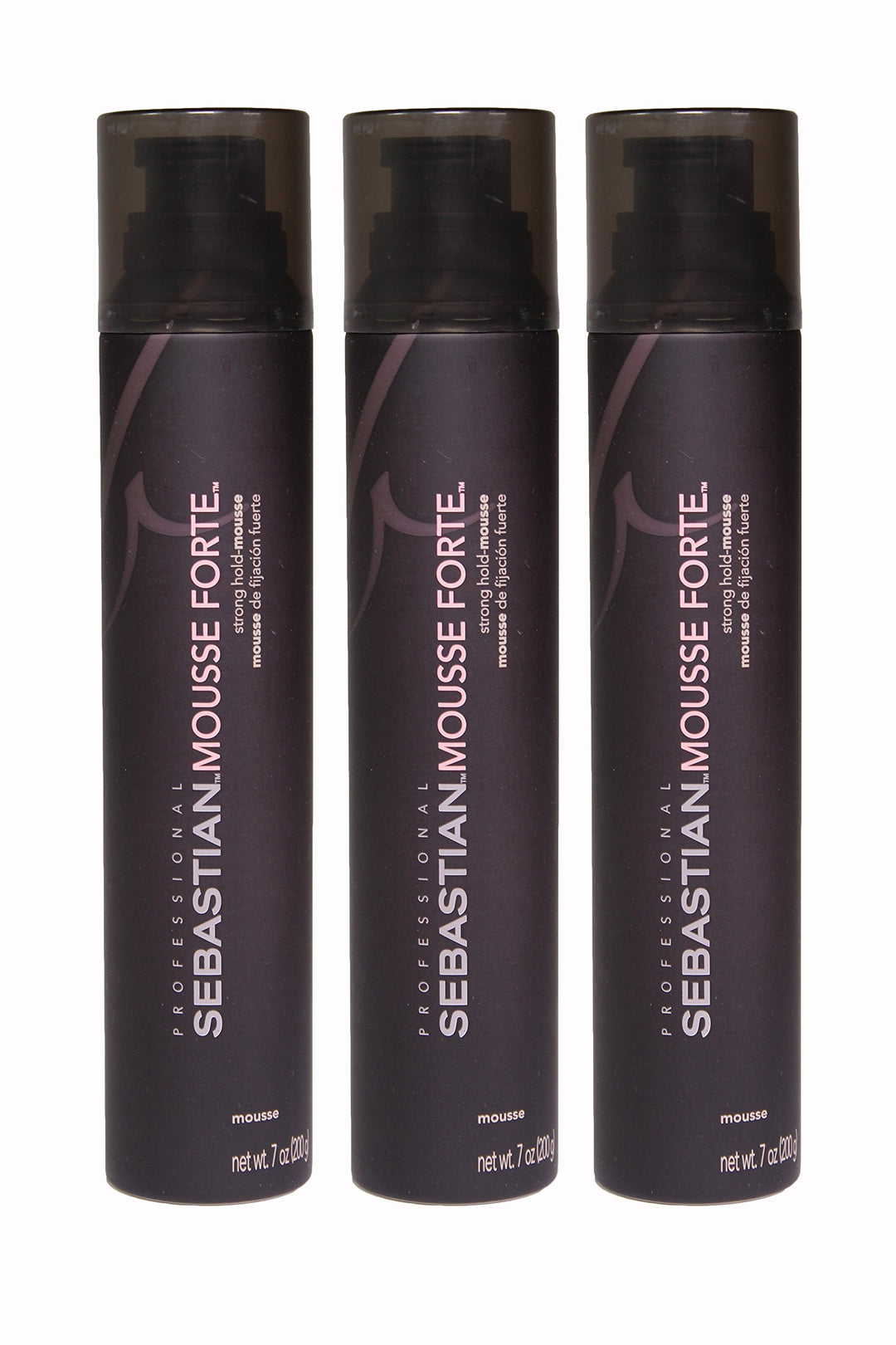 Sebastian Mousse Forte, Strong Hold 7-Ounces Bottle (Pack of 3) by Sebastian