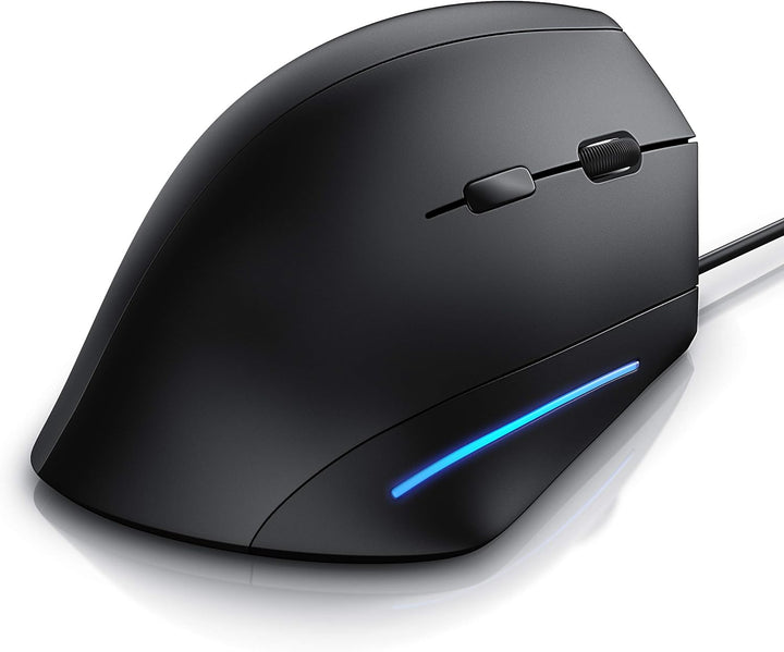 CSL - optische Vertikal USB Maus - vertikale kabelgebundene Ausführung - ergonomisches Design - Vorb