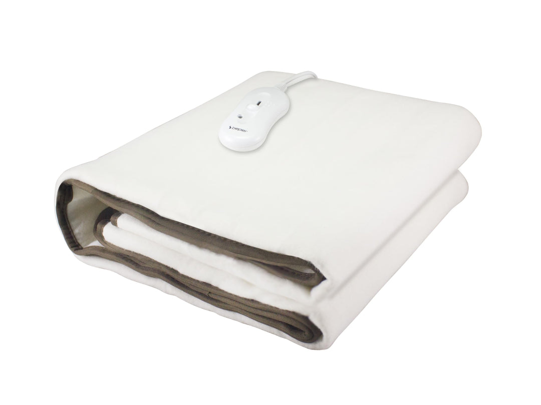BEPER P203TFO100 Bettwärmer Einzel 150x80 cm, Soft Touch,Waschbar,60W,Wählbare Temperaturen, Überhit