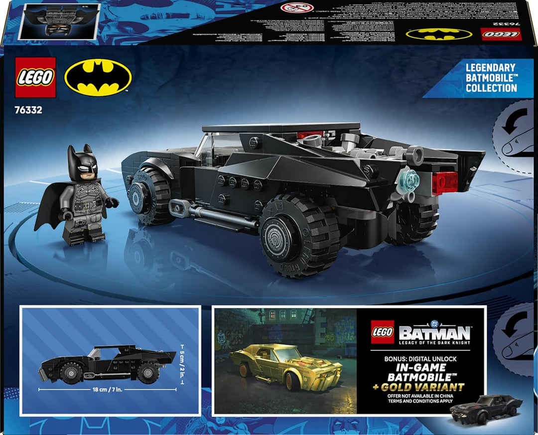 LEGO DC Batman: The Batman Batmobil - Kinder Spielzeug - Spielset mit Modellauto und Superhelden Min