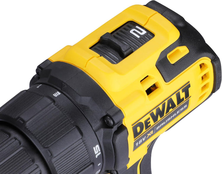 DEWALT DEWDCD708N DCD708N XR Bürstenloser Kombi-Bohrer, 18 V, blanke Einheit, Schwarz-Gelb