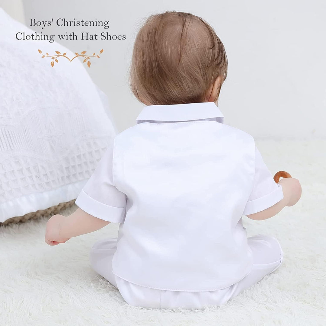 Booulfi Taufanzug Junge Baby Taufkleid Taufanzug Junge Anzug Baby Jungen Bekleidungsset Gentleman Se