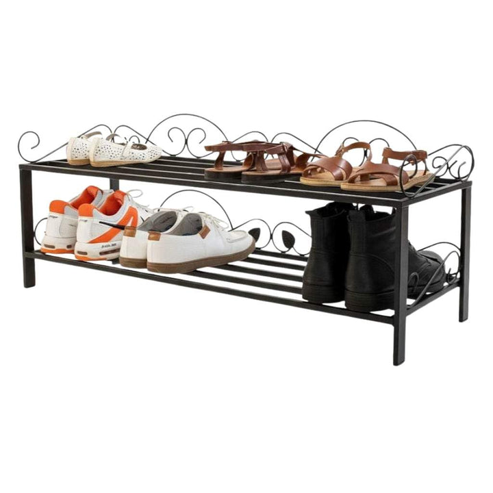 DanDiBo Schuhregal Mi-2 Regal 92 cm Schuhschrank 21236 Schuhablage Metall Schmiedeeisen