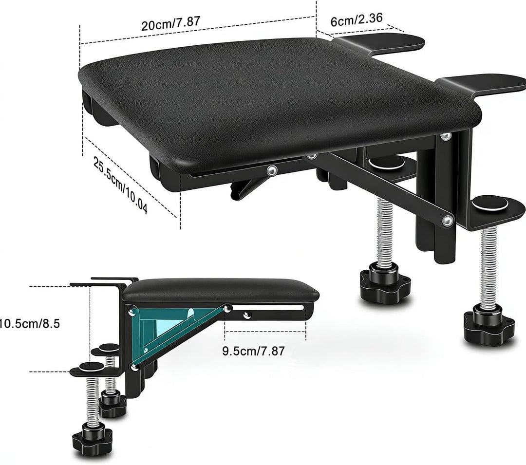 Armauflage Schreibtisch,Schreibtisch Verlängerung,Ergonomische Klappbare Computer-Schreibtischarmleh