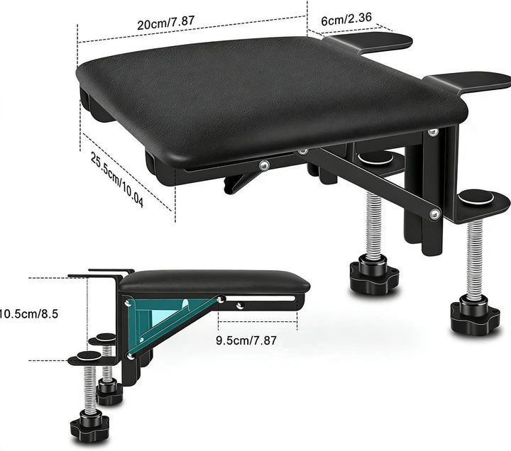 Armauflage Schreibtisch,Schreibtisch Verlängerung,Ergonomische Klappbare Computer-Schreibtischarmleh