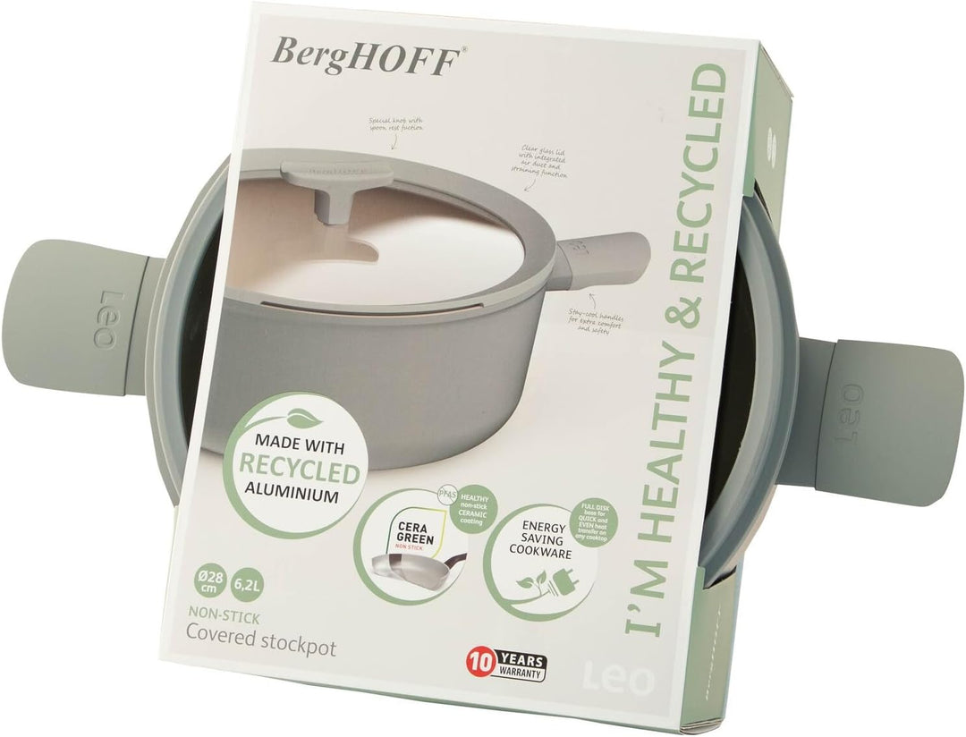 Berghoff Leo Balance grosser Kochtopf (24x14 cm) - Topf induktion - Suppentopf mit Deckel - Topf gro
