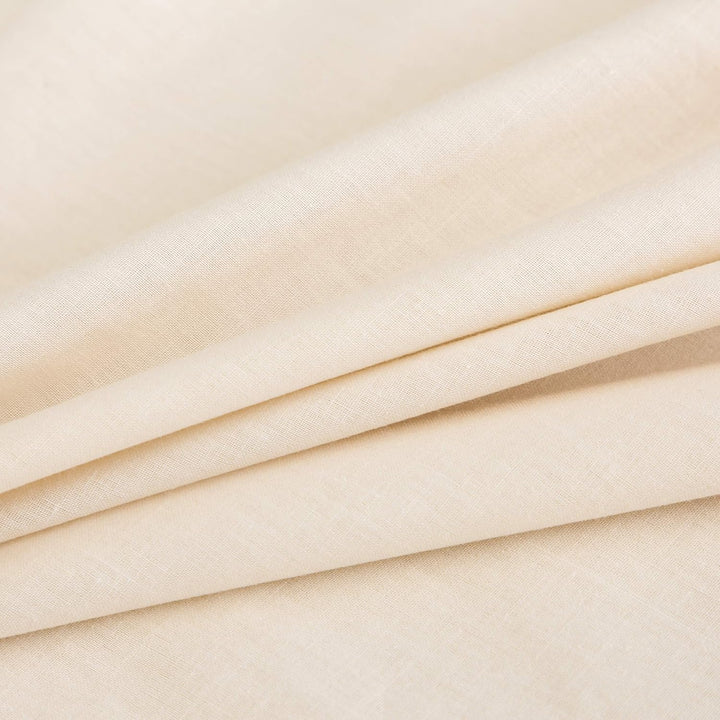 AYSW Baumwolle Bettwäsche 155x220 cm Beige 1 Bettbezug mit 1 Kopfkissenbezug 80x80 cm 155 x 220 cm B