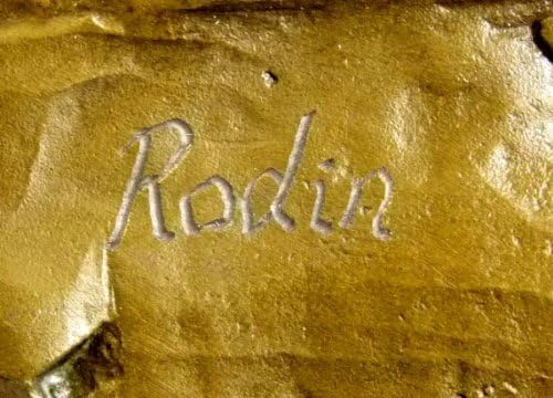 Kunst & Ambiente - Grosse Moderne Bronzeplastik - Der Denker - Auguste Rodin Skulptur auf Marmorsock