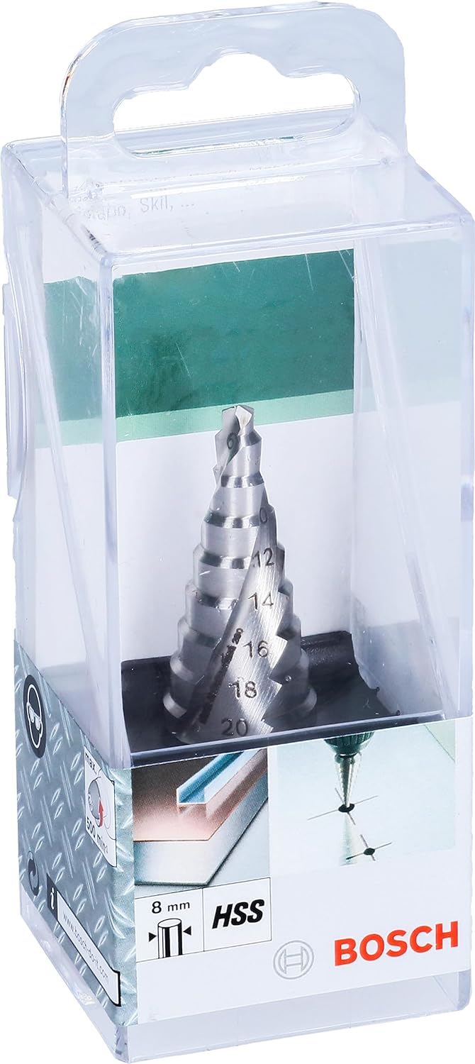 Bosch Stufenbohrer HSS (Ø 4-20 mm, 9 Stufen)