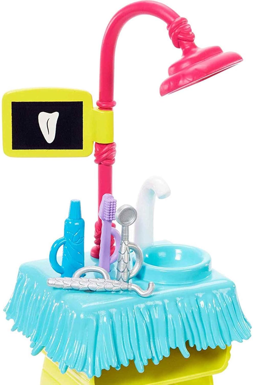 Enchantimals Zahnarztpraxis Spielset mit Andie Alligator-Puppe (15 cm), Tierfigur und über 10 Zubehö