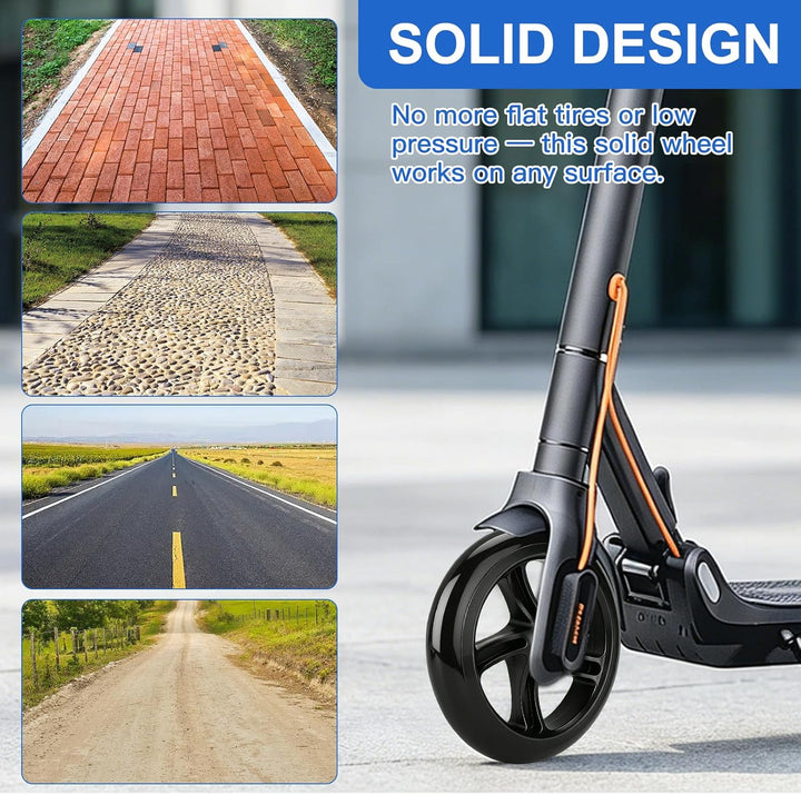 2 Stück 200mm Scooter Rollen, Stunt Scooter Ersatzräder mit ABEC-9 Lager, Härtegrad 88A, Anti-Rutsch