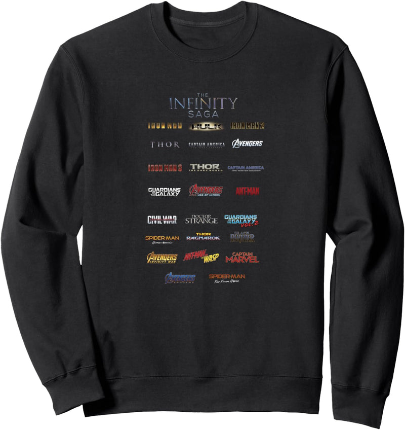 Marvel The Infinity Saga Film Logo Stack Sweatshirt