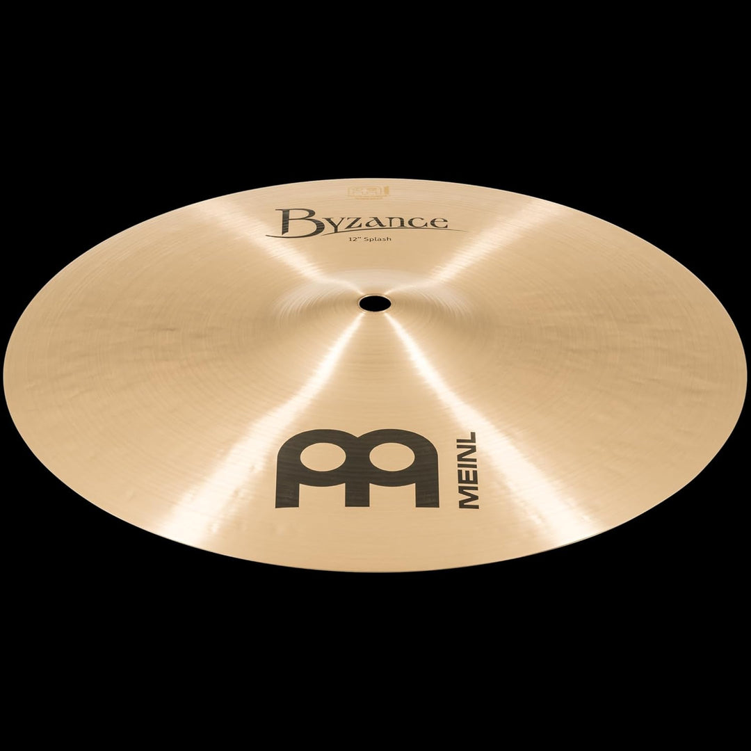 Meinl Cymbals Byzance Traditional Splash 12 Zoll (Video) Schlagzeug Becken (30,48cm) B20 Bronze, Tra