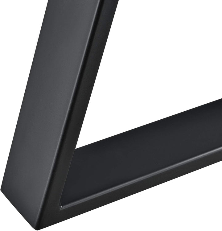 [en.casa] 2X Tischgestell 40x10x40 cm im 2er Set Stahl Metallgestell Schwarz, Schwarz 40x10x40 cm Ti