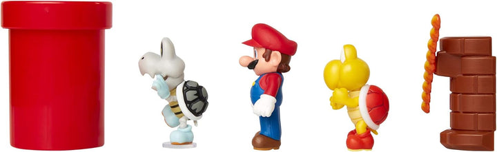 Jakks Pacific Dungeon Diorama Set, 6 cm Super Mario - Set de Figuras Mundo Dungeon Bunt, Verlies – S
