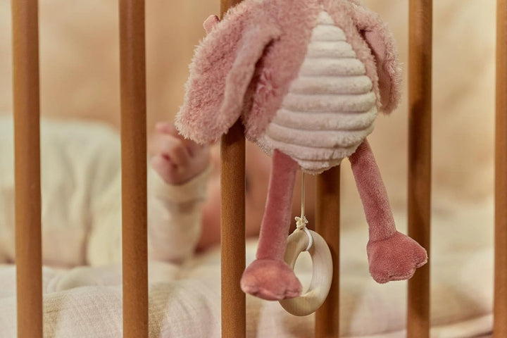 Little Dutch Spieluhr - Einschlafhilfe - Aufzieh-Spieluhr - Flamingo - für Babys ab der Geburt - Saf