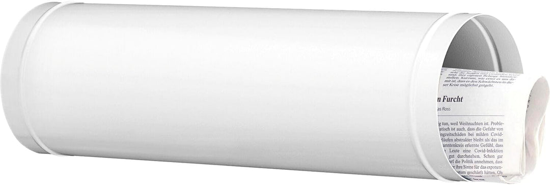 Burg-Wächter Zeitungsrolle, verzinkter Stahl, rund, News 5800 W, Bx∅ 400x120 mm, Weiss (ähnlich RAL