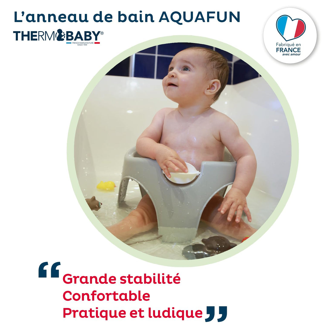 Thermobaby - Baby-Badering Aquafun - Bequemer, lustiger & stabiler Badering - Ergonomisches Design -