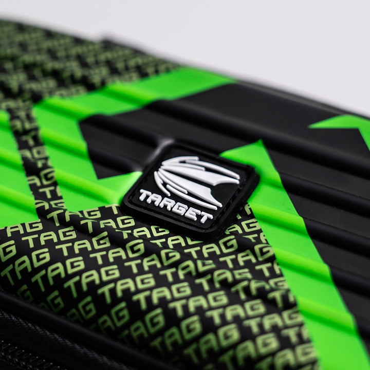 Target Darts Takoma Tag Darts Wallet, Standardgrösse, Grün | Dart Tasche für insgesamt 3 Darts | Eva