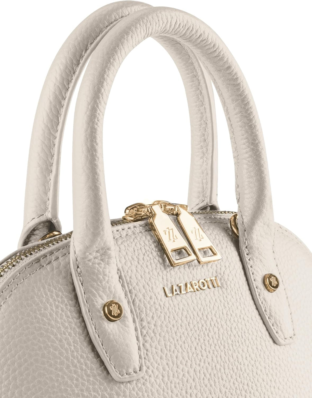 Lazarotti Bologna Leder Handtasche Damen | mit Henkel & abnehmbaren Tragegurt | mittelgrosse Henkelt