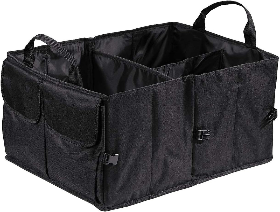 Hama Kofferraumtasche gross (Faltbare Autotasche, Kofferraum-Organizer mit Klettbefestigung inkl. Kl