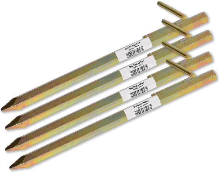 K&B Vertrieb Bodenanker Heringe 30cm Erdnagel Erdanker Erdspiess Bauanker Nagel Zelt Zelthering 303