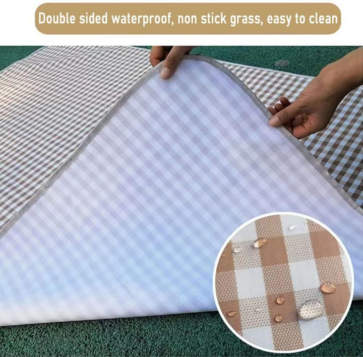 Extra grosse Picknickdecke, Stranddecke, 203.2x203.2 cm, Picknickmatte, wasserdicht, sanddicht, falt