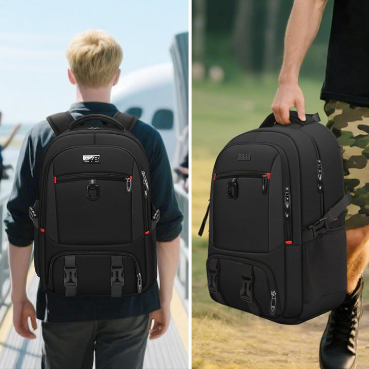 ZYB Laptop Rucksack 17,3 Zoll, Gross Laptop Backpack 17 Zoll Rucksack Herren Damen Wasserdicht Erwei