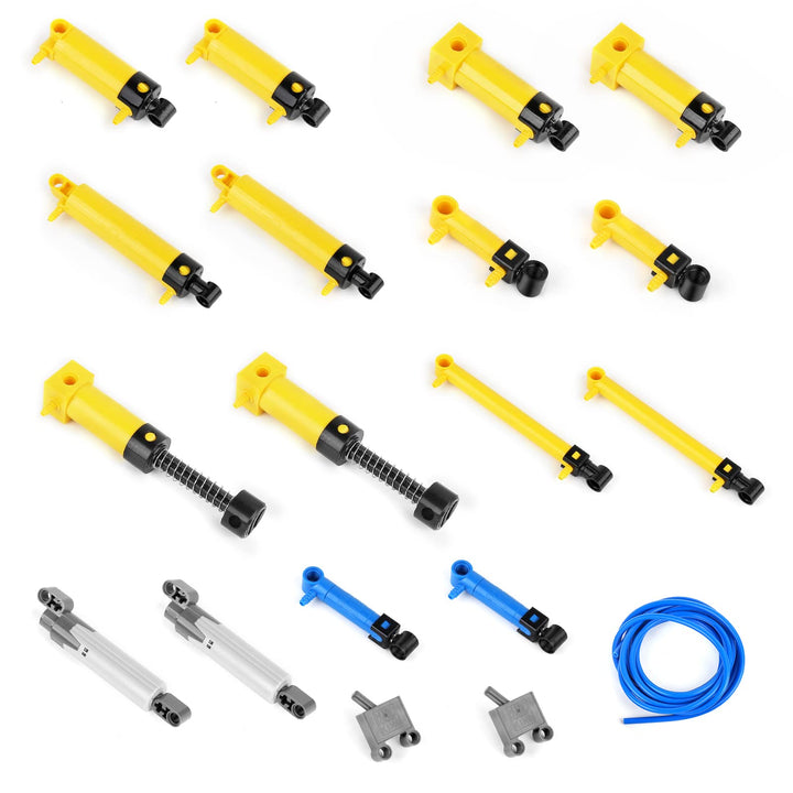 Mould King 19 Pneumatik-Kits sind kompatibel mit , einschliesslich 10 Arten von technischen Pneumati