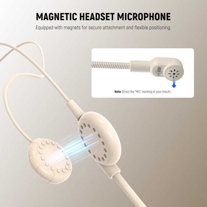 NEEWER Sprachverstärker mit Wired Headset Mikrofon, Lautsprecher, Schultergurt, AUX Ausgang, USB C w