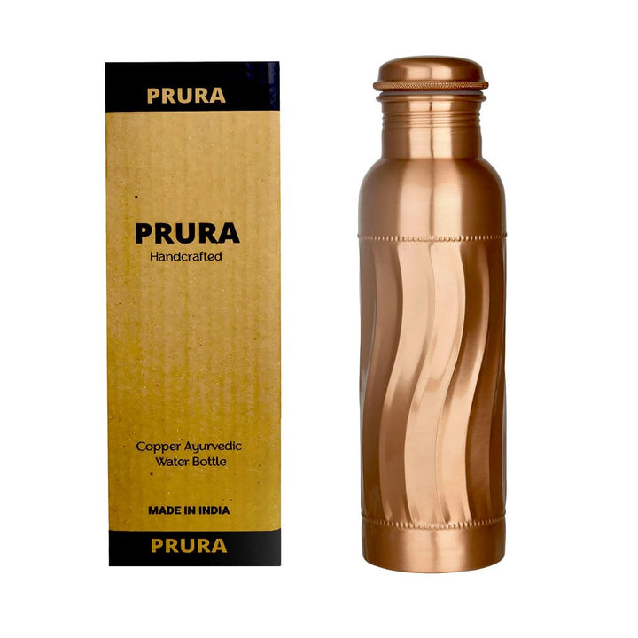 Copper Water Bottle A Leak Proof Ayurvedic Pure Copper Vessel 950 ml Design 17, 950 ml Design 17