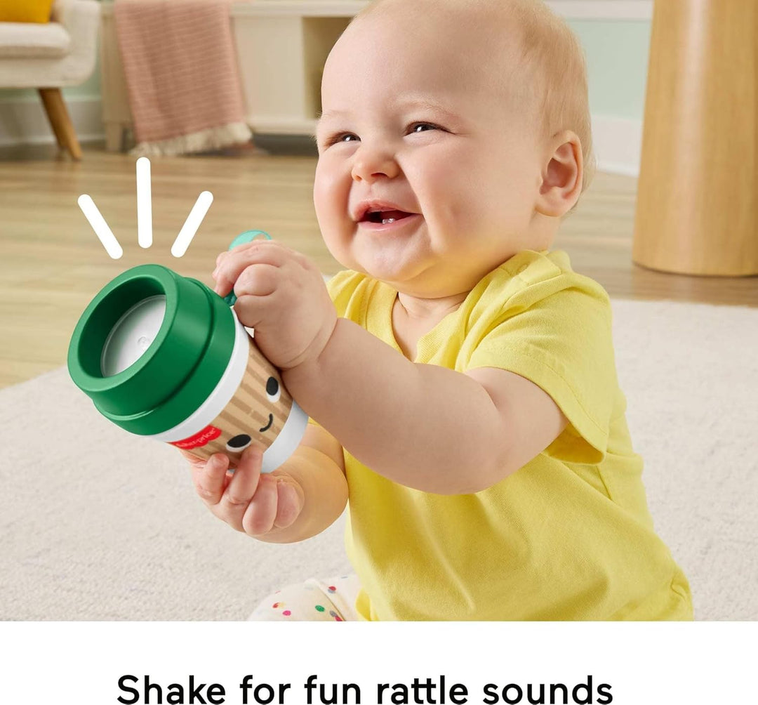 Fisher-Price Babyspielzeug Mini Me Moments Kaffeetasse Beissring Neugeborene Rassel mit BPA-freiem D