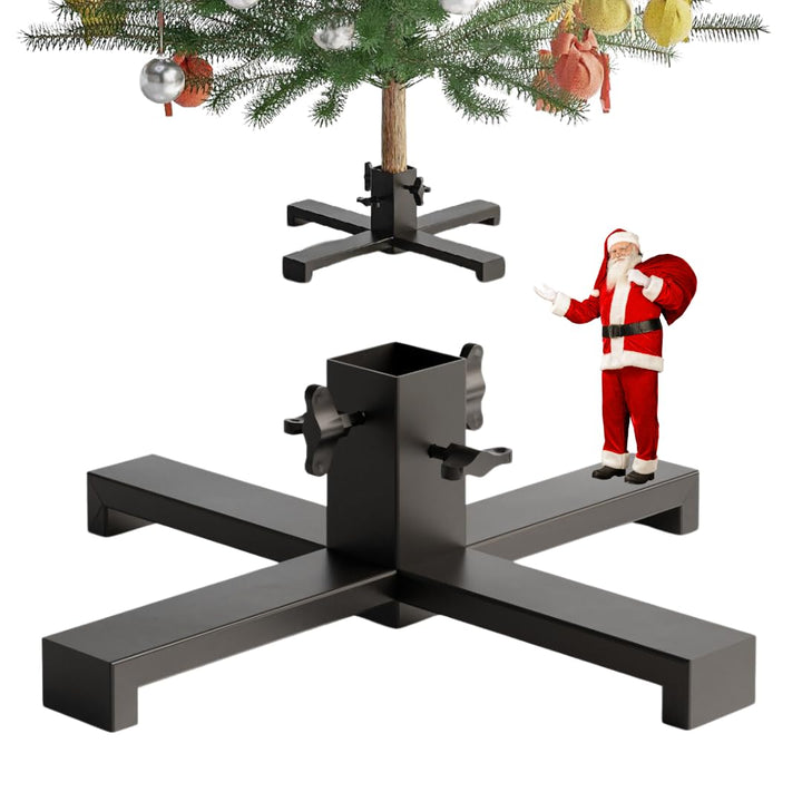 Weihnachtsbaumständer Metall - Christbaumständer Schwarz, Stabil Baumständer - Weihnachtsbaum Stände