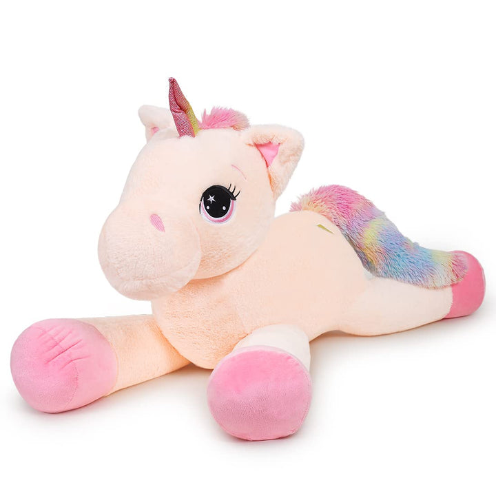Yeqivo Riesen Einhorn Spielzeug Plüsch Grosses Regenbogen Lila Einhorn Kuscheltier Schöne Einhorn Ge