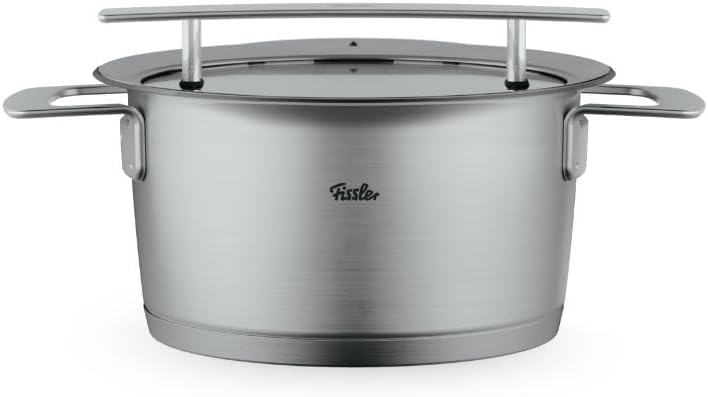 Fissler Phi Collection Kochtopf (20 cm, 3,2 L) mit Glasdeckel – Edelstahl-Topf induktionsgeeignet, e