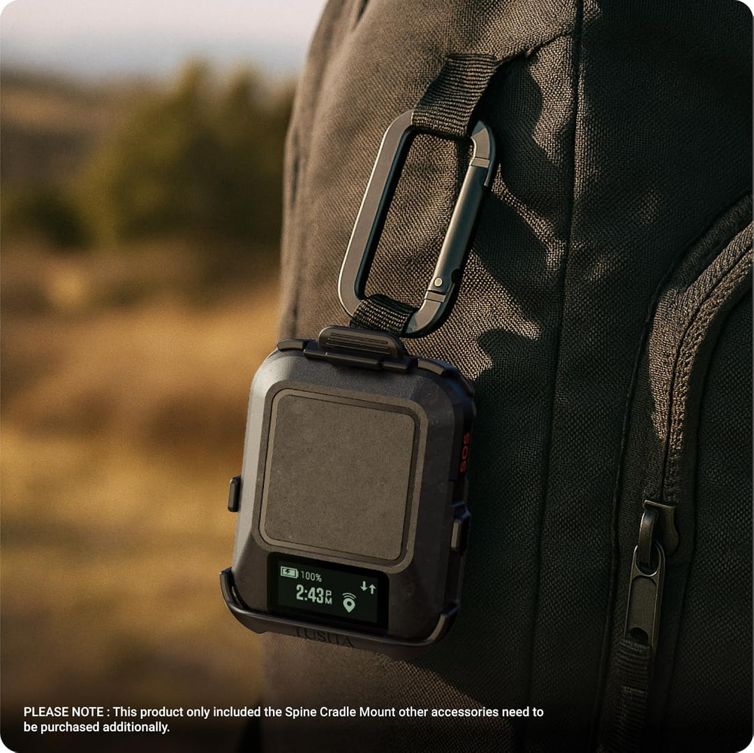 TUSITA Spine Cradle Halterung Kompatibel mit Garmin inReach Messenger Plus Satelliten Kommunikator -