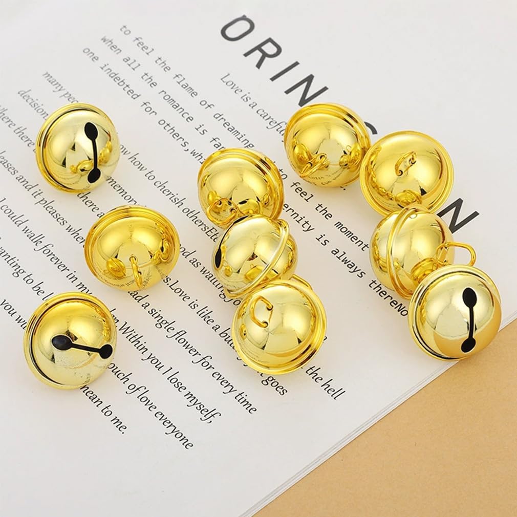 50 Stück Glöckchen zum Basteln 30 mm Glöckchen Metallglöckchen Bastelglocken Glocken Schellen Deko M