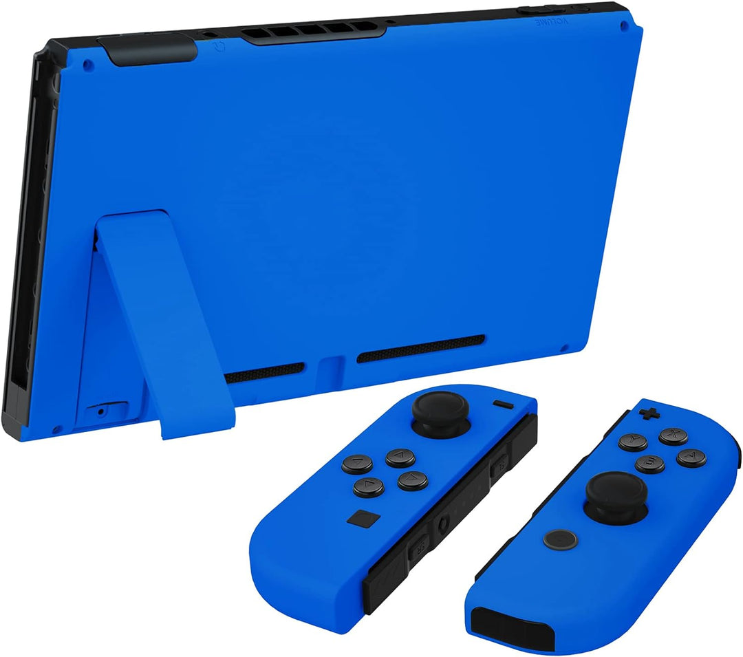 eXtremeRate Hülle Case für Nintendo Switch Joycon/Konsole, Rückgehäuse&Kickstand für Switch Console,