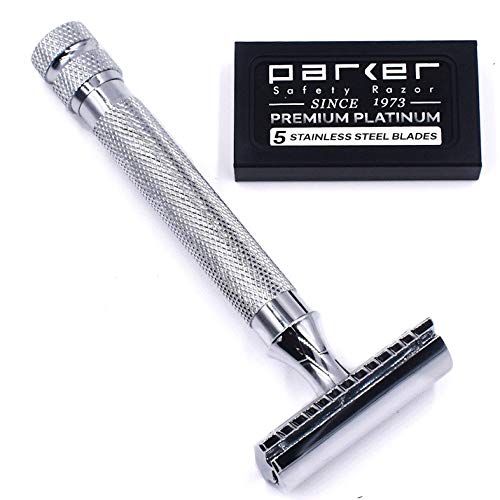 Parker Safety Razor 91R Superschwergewicht Double Edge Safety Razor & 5 Klingen