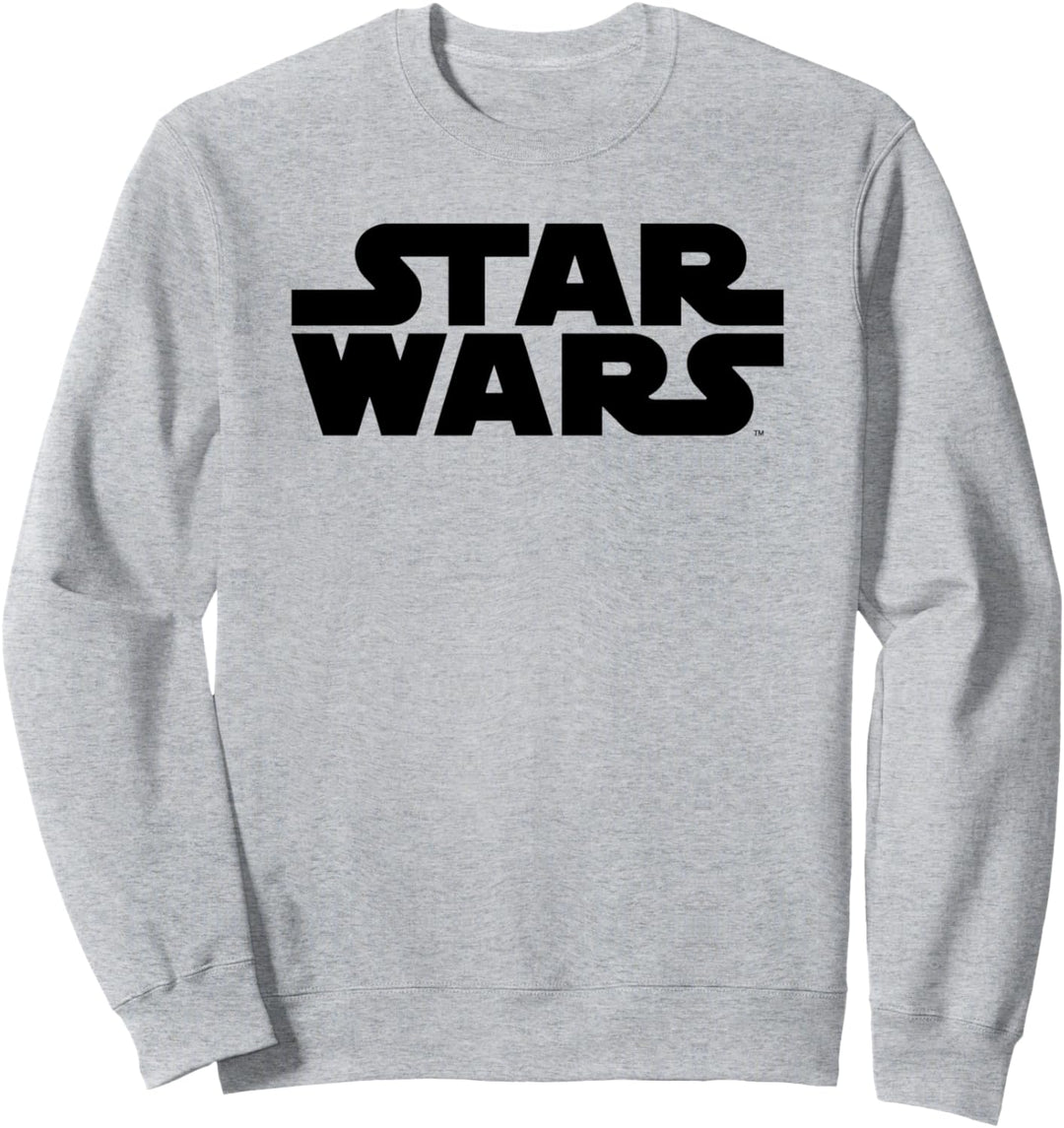 Star Wars Classic Simple Solid Black Logo Sweatshirt