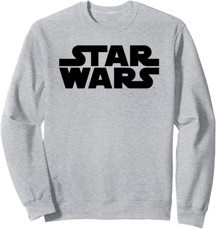 Star Wars Classic Simple Solid Black Logo Sweatshirt