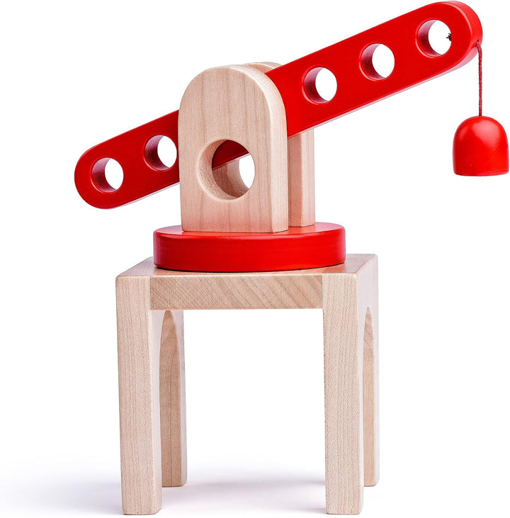 Set: Magnet - Kran + 6 Verkehrszeichen - inkl. Name - für Holz Eisenbahn - Kranset - passend für all