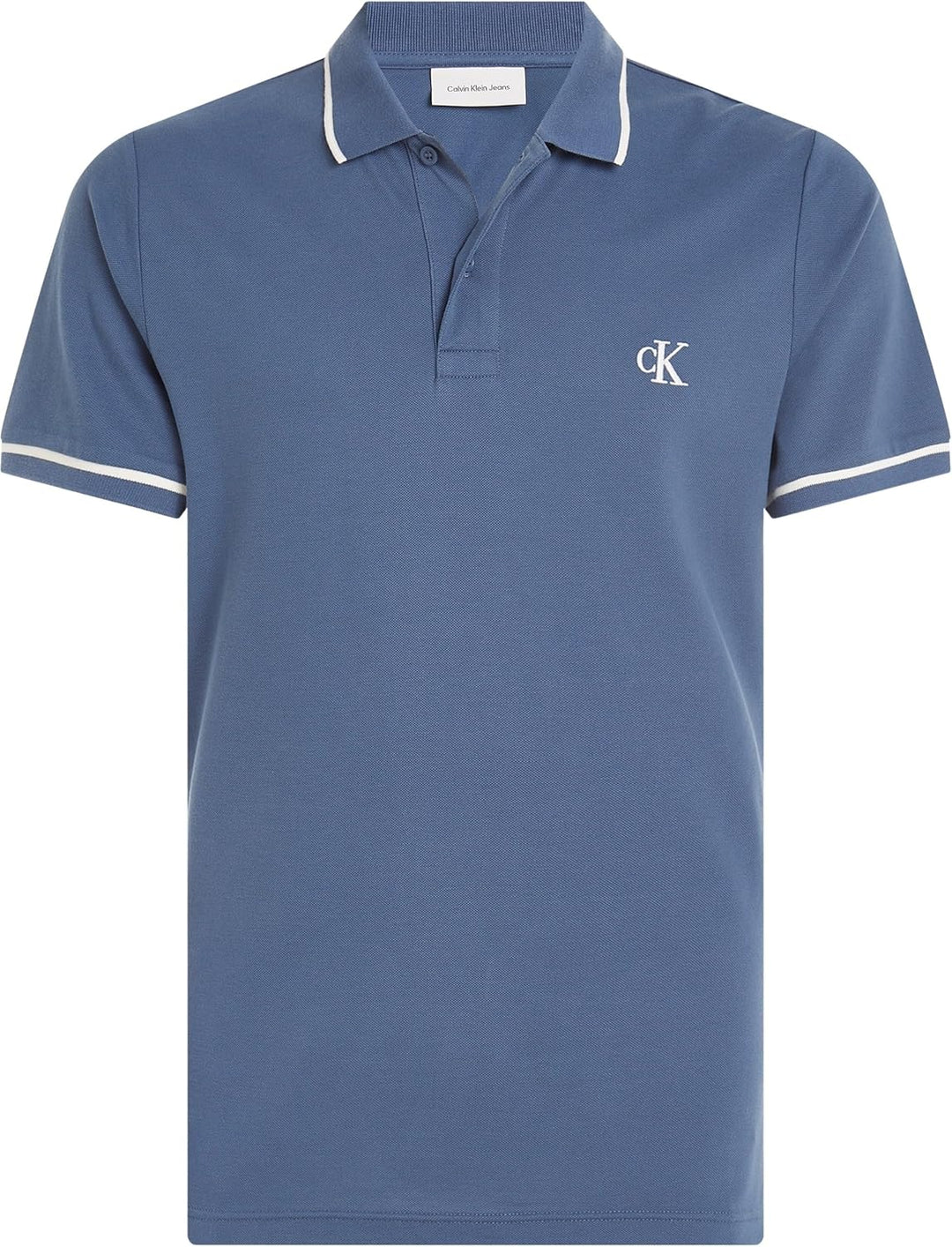Calvin Klein Mens 2024 Uni Golf Wicking Atmungsaktives Poloshirt S Blue (Vintage Indigo), S Blue (Vi
