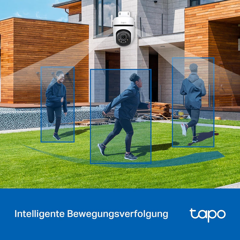 TP-Link Tapo C520WS Überwachungskamera Aussen, Starlight Farbe Nachtsicht,360° Kamera , 2K 4MP, 2 le