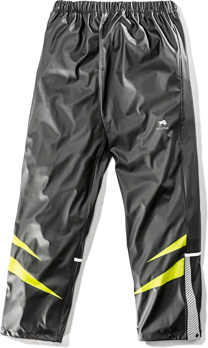 Bullstar PU Regenbundhose ULTRA (Farbe schwarz/lime, Grösse M, regendicht, pflegeleicht, kann über d