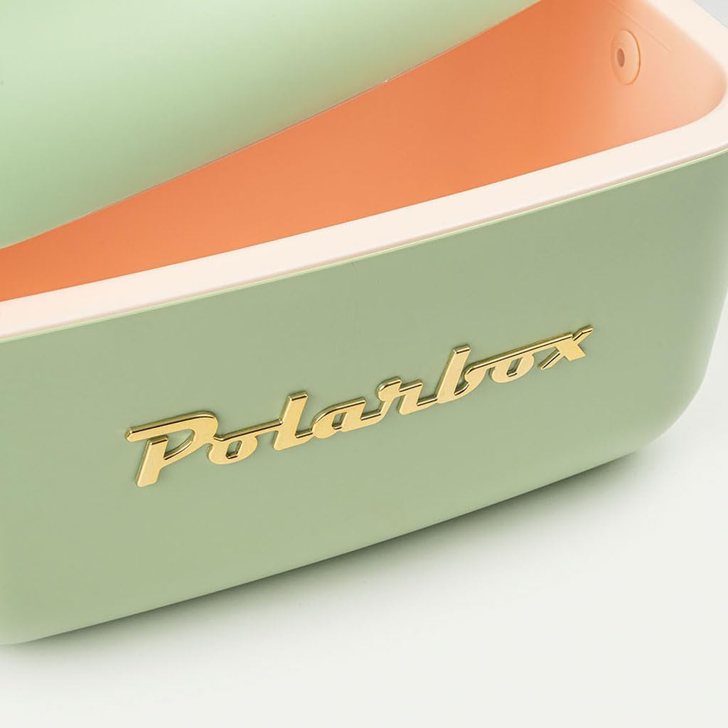 Kreher® Kühlbox Passive Kühlbox Kühltaschen Polar in Retro Vintage Design aus Kunststoff mit polysty