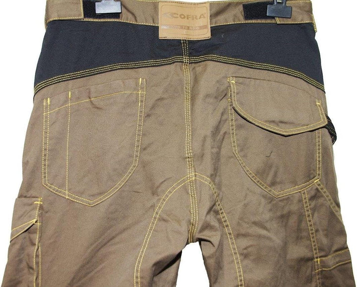 Cofra V064-0-03.Z52 Arbeitshose "Carpenter", schlamm grau / schwarz, Grösse 52 52 Mud / Black, 52 Mu