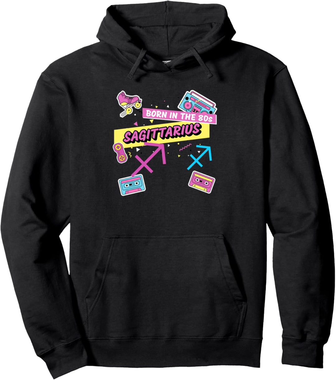 Sagittarius Zodiac Sign Retro Style Horoscope Birthday Gift Pullover Hoodie
