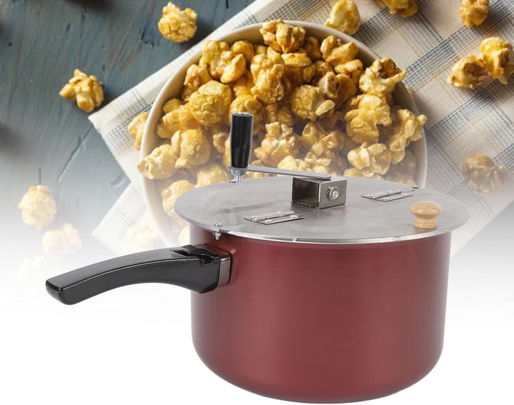 Edelstahl Popcorn Popper, Herdplatte Popcorn Maker handbetrieben, kompaktes Design, Popcorn Topf mit