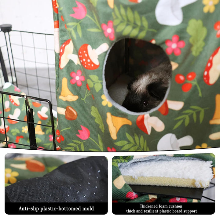 1Set/4pcs Ratte Hängematte Hängende Frettchen Hängematte mit Gurten weichwaschbarer Meerschweinchenb